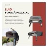 BELDEKO - Four à Pizza GAZ avec pierre tournante XL - LUIGI