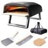 MasterPro Pizza Oven | Four à Pizza | Four à gaz portable Cuisson rapide jusquà 500ºC | Pizzas prêtes en 60 secondes | Pelle