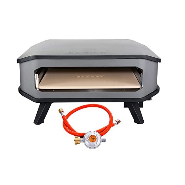 Cozze Four à pizza à gaz pour lextérieur - Rapide et facile - Idéal pour pizzas de 34 cm de diamètre - Allumage électronique