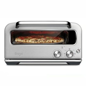 Sage - The Smart Oven Pizzaiolo - Four à Pizza - Performance du Four à Briques pour les Pizzas Chauffées au Bois - Acier Inox