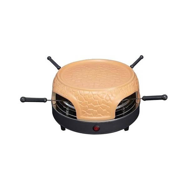 Four à pizza Gastronoma - four à pizza avec dôme en terre cuite pour 4 personnes - dôme à pizza - 800 watts - préparation en 