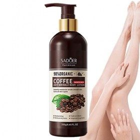 Crème Corporelle au Café - Lotion Hydratante 260g | Lotion pour le corps infusée dhuile, lotion pour le corps hydratante pou