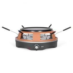 Livoo - Four à pizza DOC304, 6 personnes, 1200W, mini pizza de ⌀ 10 cm, thermostat ajustable, plateau amovible, 6 mini pelles