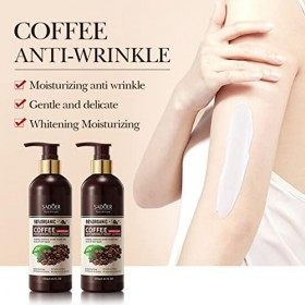 Crème Corporelle au Café - Lotion Hydratante 260g | Lotion pour le corps infusée dhuile, lotion pour le corps hydratante pou