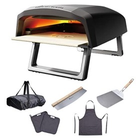 MasterPro Pizza Oven | Four à Pizza | Four à gaz portable Cuisson rapide jusquà 500ºC | Pizzas prêtes en 60 secondes | Tabli