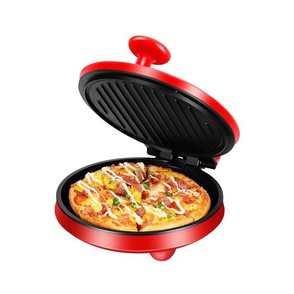 SOKANY Four A Pizza Electrique 220 ℃,Four Pizza Puissance 1000w,Pizza Party Pour 2-3 Personnes,Sortez Et Jouez Aux Fours à Pi