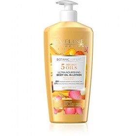 Eveline Cosmetics Botanic Expert Huile Corporelle Ultra-Nourrissante Pour Femme | 350 ml | Corporelle Hydratante | Formule No
