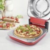 GOURMETmaxx Four à pizza électrique incl. pierre à pizza | 400°C, minuterie, 30 cm de diamètre | Idéal pour les tartes flambé