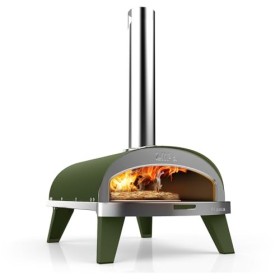 ZiiPa • Four à Pizza à Pellets • Piana • Couleur Argile • Compact et Innovant • Chauffe en 20 Min • Cuisson Rapide en 60 sec 