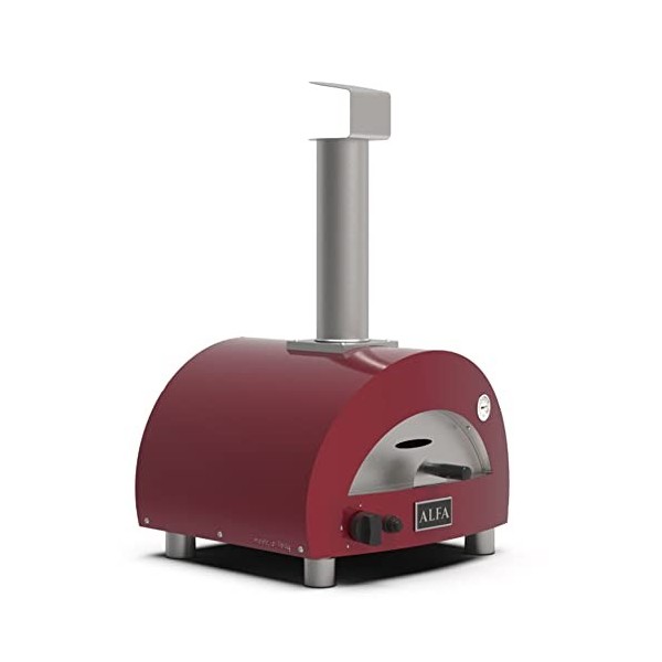 Alfa Forni Linea Moderno Four à pizza portable, rouge