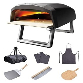 MasterPro Pizza Oven | Four à Pizza | Four à gaz portable Cuisson rapide jusquà 500ºC et planche à découper | Pizzas prêtes 