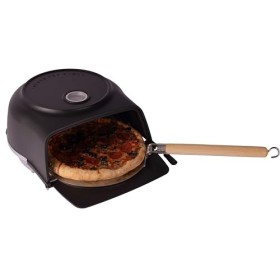 Cookinglife Four à pizza Fernus & Friends - pour cuisinière - noir mat - pour pizzas de ø 26 cm
