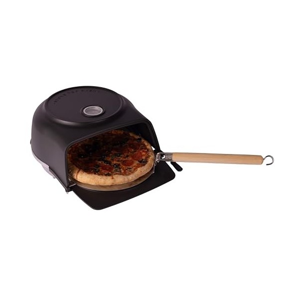 Cookinglife Four à pizza Fernus & Friends - pour cuisinière - noir mat - pour pizzas de ø 26 cm