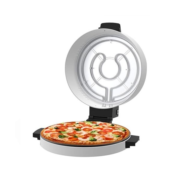 Four à Pizza électrique de 12 Pouces, Puissance 2000W, Croûte Croustillante, Comptoir de Pizza et Machine à Pain Arabe, Chauf