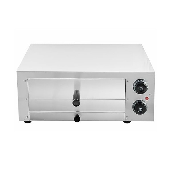 TAIMIKO Four à pizza électrique avec minuterie, INOX,Four à pizza électrique professionnel 1 chambre