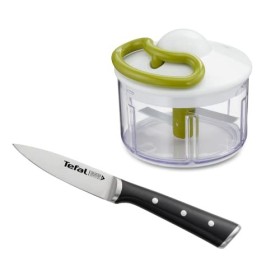 TEFAL Hachoir Manuel 5 secondes, hachoir manuel facile et rapide, sans électricité en lot avec un couteau à éplucher Ice Forc