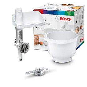 Accessoires Baking Sensation - BOSCH - MUZ5BS1 - Hachoir a viande - Grille 5 mm - Accessoire biscuit 4 formes - Bol 3,9 L
