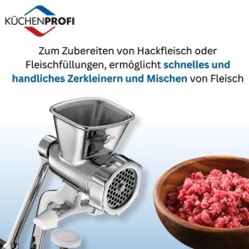 Küchenprofi 0825562805 Hachoir à viande Acier inoxydable, Taille 5, argent