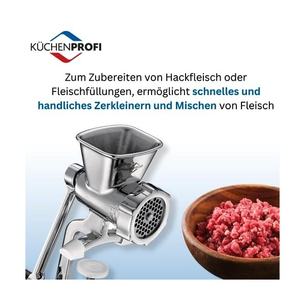 Küchenprofi 0825562805 Hachoir à viande Acier inoxydable, Taille 5, argent