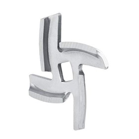 Fdit Lames de Hachoir à Viande en Acier Inoxydable de 46 mm, pièces de Coupe de Lame de Hachoir à Viande 46 mm 