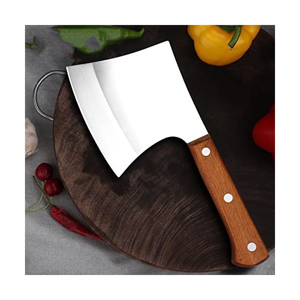 MLG Tools Couteau à os, couteau hachoir à viande, pour les gros os et la viande congelée