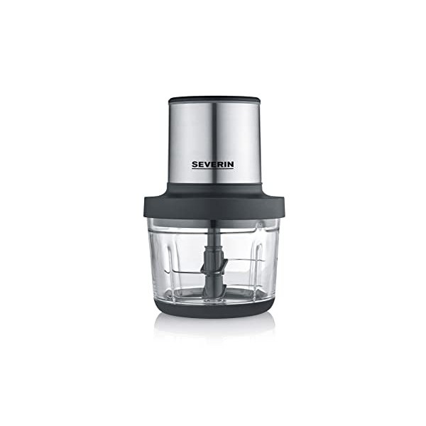 SEVERIN Hachoir électrique 200 W multifonction sans fil dune capacité d1 L et dune autonomie de 2h, Hachoir à viande, oign