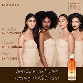 Makari Sandalwood lotion beurre raffermissant pour le corps | Crème de soin et de tonification intense avancée avec Vegiclari