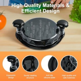 iHomara Broyeur de poulet, 9,6 pouces Broyeur de poulet Outil Twister avec poignée ergonomique, antidérapant, économie deffo