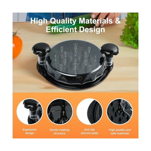 iHomara Broyeur de poulet, 9,6 pouces Broyeur de poulet Outil Twister avec poignée ergonomique, antidérapant, économie deffo