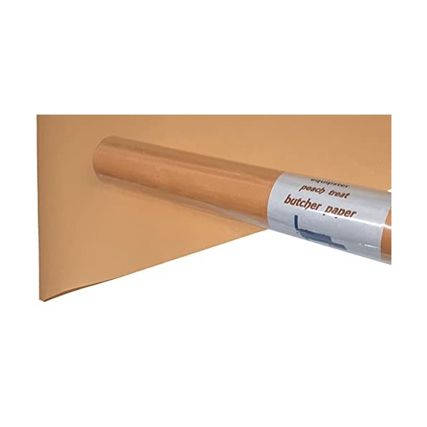 equipster Papier kraft boucher pêche pour barbecue, fumoir, poisson, viande, saucisse, 380 mm x 10 m