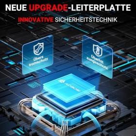 AAOBOSI 12 Hachoir à Viande,[𝟑𝟎𝟎𝟎𝐖 𝐌𝐚𝐱], 3 Vitesse,Hachoir a Viande Electrique：2 Lames,4 Plaques,3 Farcisseurs de Saucisses,