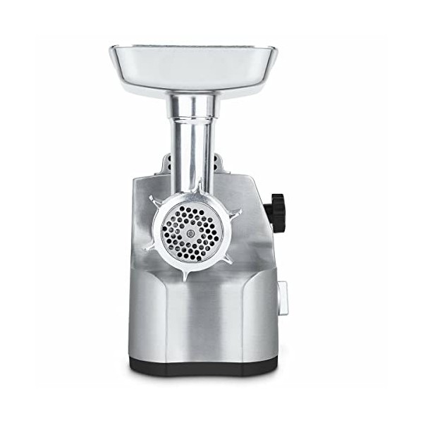 H.Koenig Hachoir à Viande Electrique Professionnel WMG800 Puissant, Jusquà 2kg/min, Lame Acier Inox, 3 tailles de grille de 