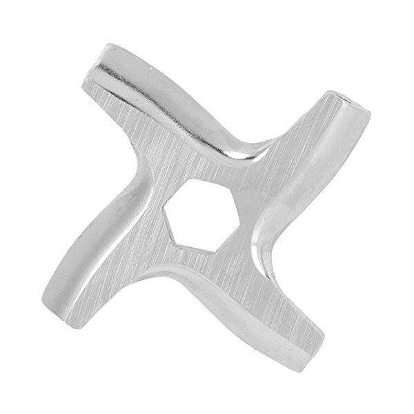 Pièces de Rechange de Lame de Hachoir à Viande Plaque de Coupe de Broyage des Aliments en Forme de Croix A-15 Trou Hexagonal 
