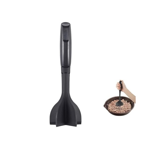 Hinapan 1 pièce hachoir à viande hachée, hachoir à viande amélioré, hachoir à viande pour hamburgers, presse-purée, agitateur