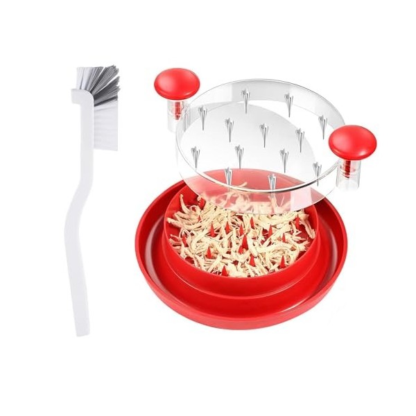 Broyeur de poulet, hachoir à viande, hachoir à poulet, outil de déchiqueteuse de poulet, broyeur de viande avec brosse de net