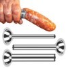 Lot de 3 tubes de remplissage de saucisse en acier inoxydable - 12/19/32 mm - Fixation pour hachoir à viande - Tubes de rempl