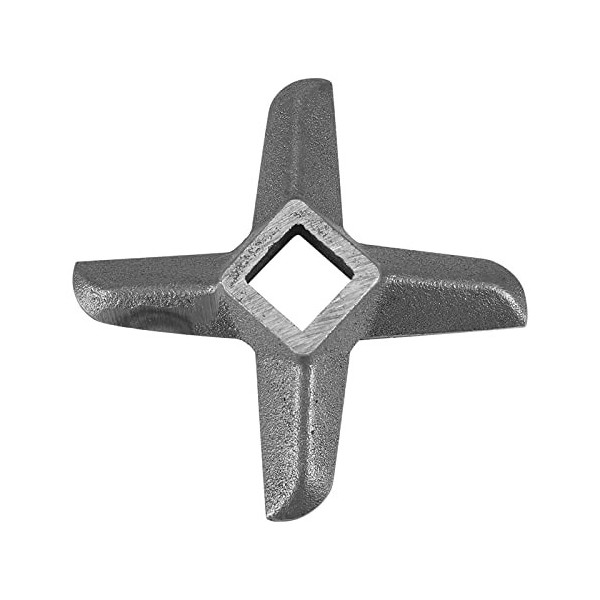 Hachoir à viande en acier en forme de pièce, durable et résistant à la rouille, 5 lames différentes, sadapte à la plupart de