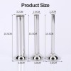 3PCS Tube de Saucisse, Tube de remplissage de saucisses pour hachoir à viande, Entonnoir Saucisse en Acier Inoxydable, 12/19/