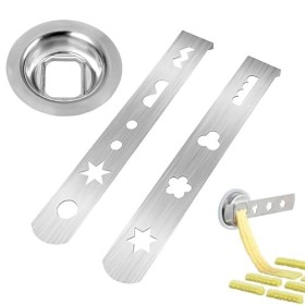 IKOPFLN 3 Pièces Pâtisserie pour hachoir à viande, argent,pour Staedter