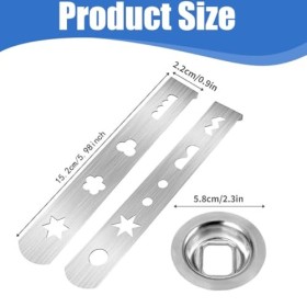 IKOPFLN 3 Pièces Pâtisserie pour hachoir à viande, argent,pour Staedter