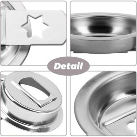 WUMZIRA Accessoires patisserie, Embouts à pâtisserie en acier inoxydable pour hachoir à viande avec 8 formes différentes, cui