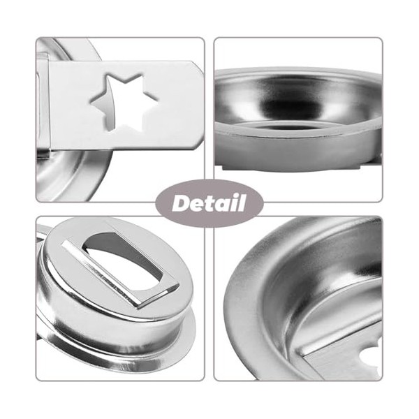 WUMZIRA Accessoires patisserie, Embouts à pâtisserie en acier inoxydable pour hachoir à viande avec 8 formes différentes, cui