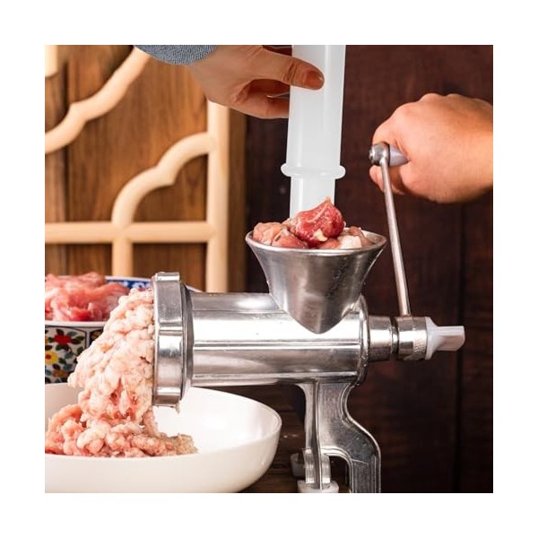 TOPBATHY Hachoir à viande électrique en plastique blanc