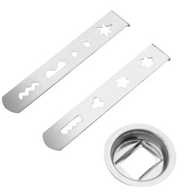 3pcs Pâtisserie pour Hachoir à Viande, Accessoire Pâtisserie pour Hachoir, Accessoire Pâtisserie pour Hachoir, Ensemble Acier