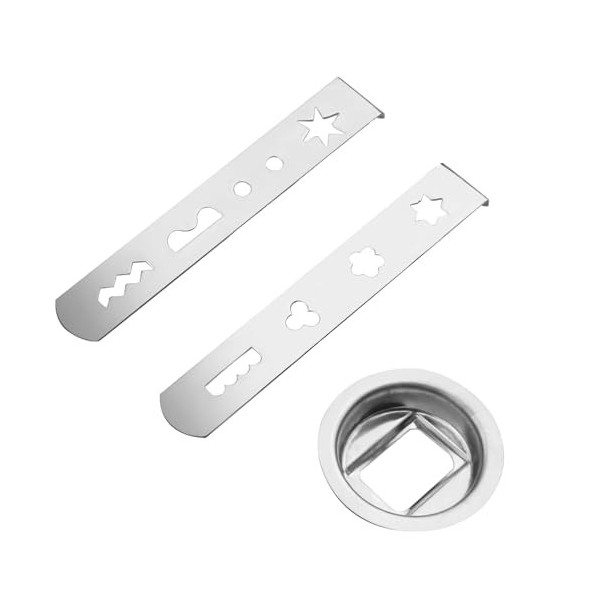 3pcs Pâtisserie pour Hachoir à Viande, Accessoire Pâtisserie pour Hachoir, Accessoire Pâtisserie pour Hachoir, Ensemble Acier