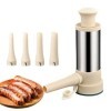 Machine De Remplissage De Saucisses, 2 En 1 Poussoir a Saucisse Manuel, Poussoir Saucisse Inox, Avec 4 Tubes De Remplissage D