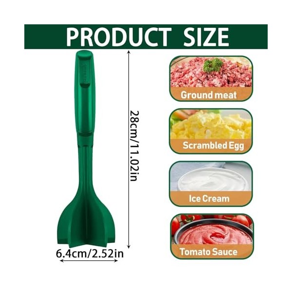 FAINCA Hachoir à Viande pour Hamburger, Presse-Purée à Viande, Outil Manuel en Nylon pour Bœuf Haché, Presse-Purée à Viande H