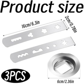 Pack De 3 Accessoires Pour Hachoir À Viande,Embouts À Douilles Pour Biscuits, Embouts À Pâtisserie,Embouts À Pâtisserie,Pour 