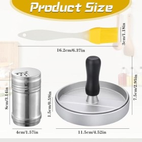 LDBKLGHJ Presse à Steak Haché Multifonctionnelle – Stampo Hamburger et Stampo Per Hamburger pour Viande Hachée, Pressa Hambur