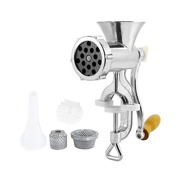 Petyoung Hachoir à viande manuel en alliage daluminium pour la fabrication de saucisses, cuisine et usage domestique